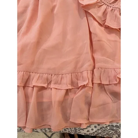 zescia womans sexy long sleeve dress w/tie, smocked waist sz womans sm NWT - Picture 11 of 14